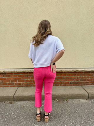 Hot Pink YMI Hyperstretch Kick Flare Pants