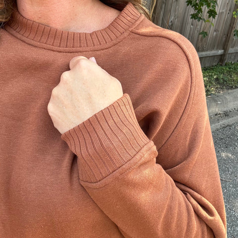 Camel Long Sleeve Crewneck