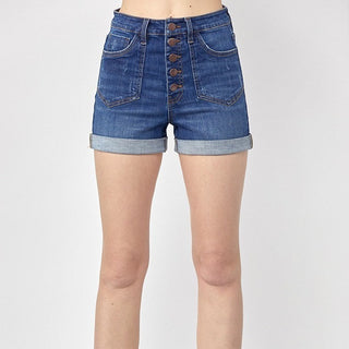 Risen Patch Pocket Roll-Up Shorts