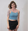 Washed Ribbed Seamless Cropped Tank