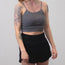 Washed Ribbed Seamless Cropped Tank